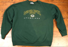 VTG Green Bay Packers NFL 90s Lee Sport Super Bowl 31 Crewneck Sweatshirt XL