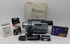 Sony Handycam DCR-TRV250 Digital8 Camcorder BUNDLE Nightshot Japan TESTED WORKS