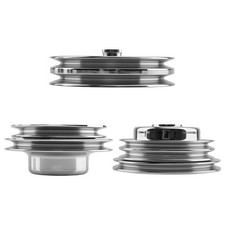 Bbc Chrome Steering Pulley For Chevy 396 427 454 Crankshaft Water Pump Kit