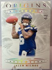 2025 Panini Origins Jalen Milroe White RC #103 Seattle Seahawks