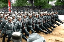 WW2 Picture Photo German Soldiers Parade 9938