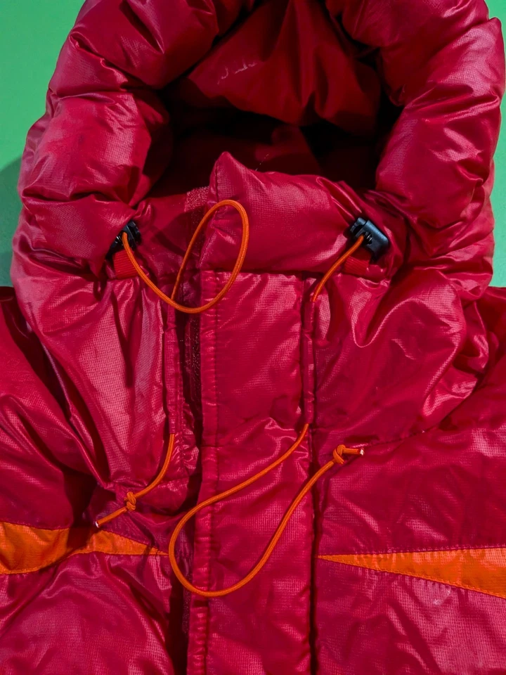 Chaqueta de Plumón Marmot Groenlandia Talla Pequeña Rojo/Naranja 800 Relleno Abrigo Puffer Foto 4 de 4