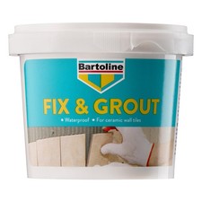 Bartoline Fix Grout Wall Tile Powder Fully Waterproof Cement-Based White 500g
