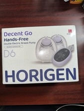 New Double Electric Breast Pump D6 Horigen Hands Free Decent Go Black Gray