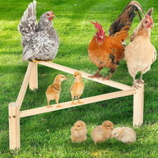 Chicken Perch for Coop  Brooder, Pine Wooden Chicken Toys  Coop Accessories...