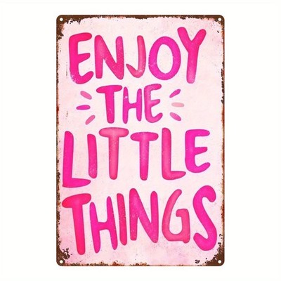 Pink Gradient Font Decorative Plaque 20.32x30.48 cm
