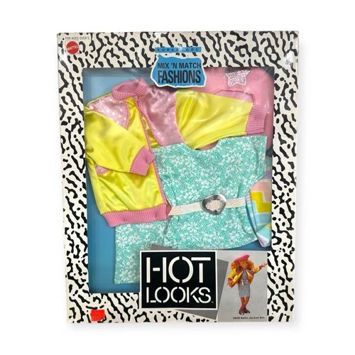 Vintage 1986 Mattel Hot Looks Satin Jacket Suit #3828 BRAND NEW - NIB