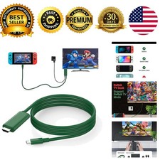 Nintendo Switch Dock Mini Portable TV Dock 4K HDMI 100W Charging Dark Green 6FT