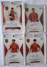 4x 125 Jahre FC Bayern Topps  Auto /99 Makaay, Goretzka, Stanisic, Pavlovic