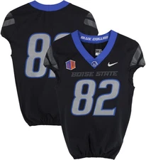 Boise State Broncos Team-Issued #82 Black Jersey from Football Program - Size 38