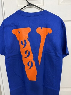 VLONE Juice Wrld Legends Never Die 999 T-Shirt Blue Orange Size Medium M New