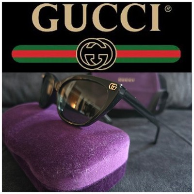 Gafas de Sol Gucci GG1815S 001 Eyes Cat Black NEW