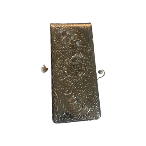 Alpaca Silver Native American Design Money Clip