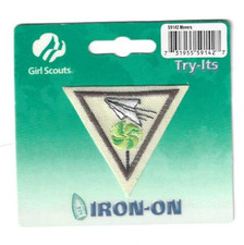 Girl Scouts Brownie Movers Try It Patch Badge Retired NEW in Package GSP114