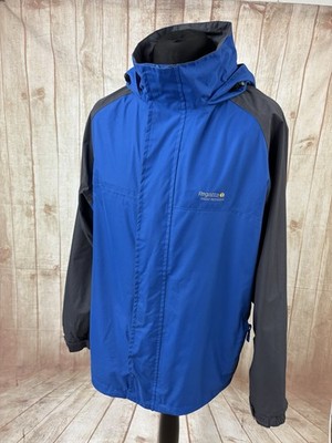 Regatta Herren 3XL XXXL wasserdichte Hydrafort Jacke blau Kapuze getapte Nähte