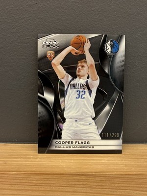 2025-26 Topps Chrome Black  Cooper Flagg RC Refractor /299 Dallas Mavericks