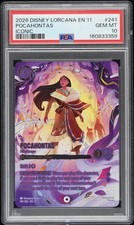 2026 DISNEY LORCANA EN 11-WINTERSPELL ICONIC POCAHONTAS - PEACEKEEPER PSA 10