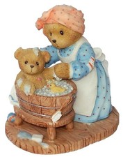 CHERISHED TEDDIES MARCI  ASHLEE, 101673, HAMILTON EXCLUSIVE TEDDY BEAR FIGURINE