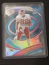 Tony Gonzalez 2021 Spectra #120 Blue Neon Die-Cut /50 KC Chiefs SSP