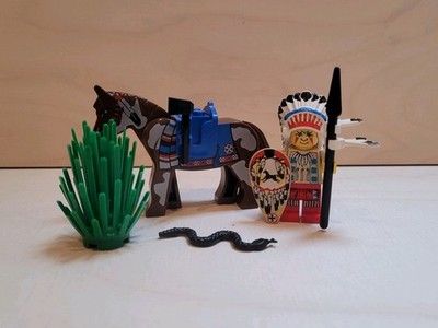 LEGO Western 6709 Tribal Chief Set System Häuptling Pferd