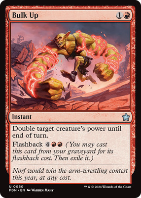 MTG - Bulk Up - Foundations - NM - EN - Foil