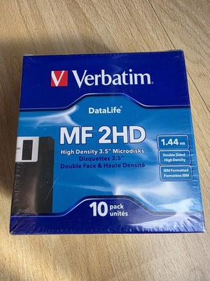 Microdisk Verbatim MF 2HD 3.5 High density Microdisk Disquettes NEU OVP SEALED 