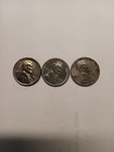 Lot Of 3 1943 PDS Steel Wheat Head Lincoln Pennies — photo 1