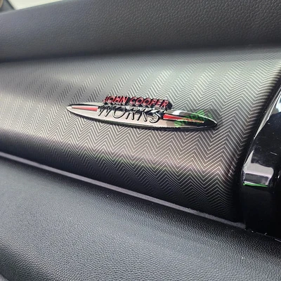 SMPS2012 Chrome Black JCW inspired Badge for MINI R56 F56 Interior, Exterior accessories