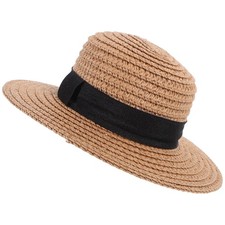 Handgewebte Strohhutpuppe Ornament Puppe Ersatzhut Puppe Strohhut