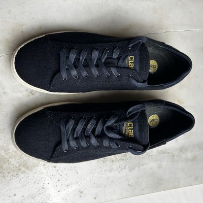 Clae Women s Canvas Navy Blue Sneaker Shoes Size 7 Bradley Style