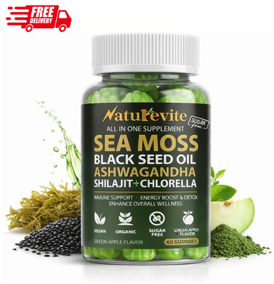 16 In 1 Sea Moss Gummies   US-Made, 3X Potent Seamoss Gummies for Men and Women 