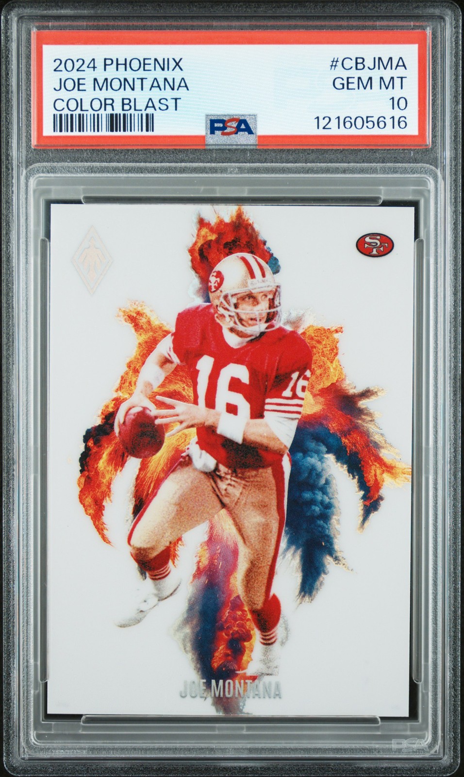 2024 PANINI PHOENIX COLOR BLAST #CBJMA JOE MONTANA PSA 10