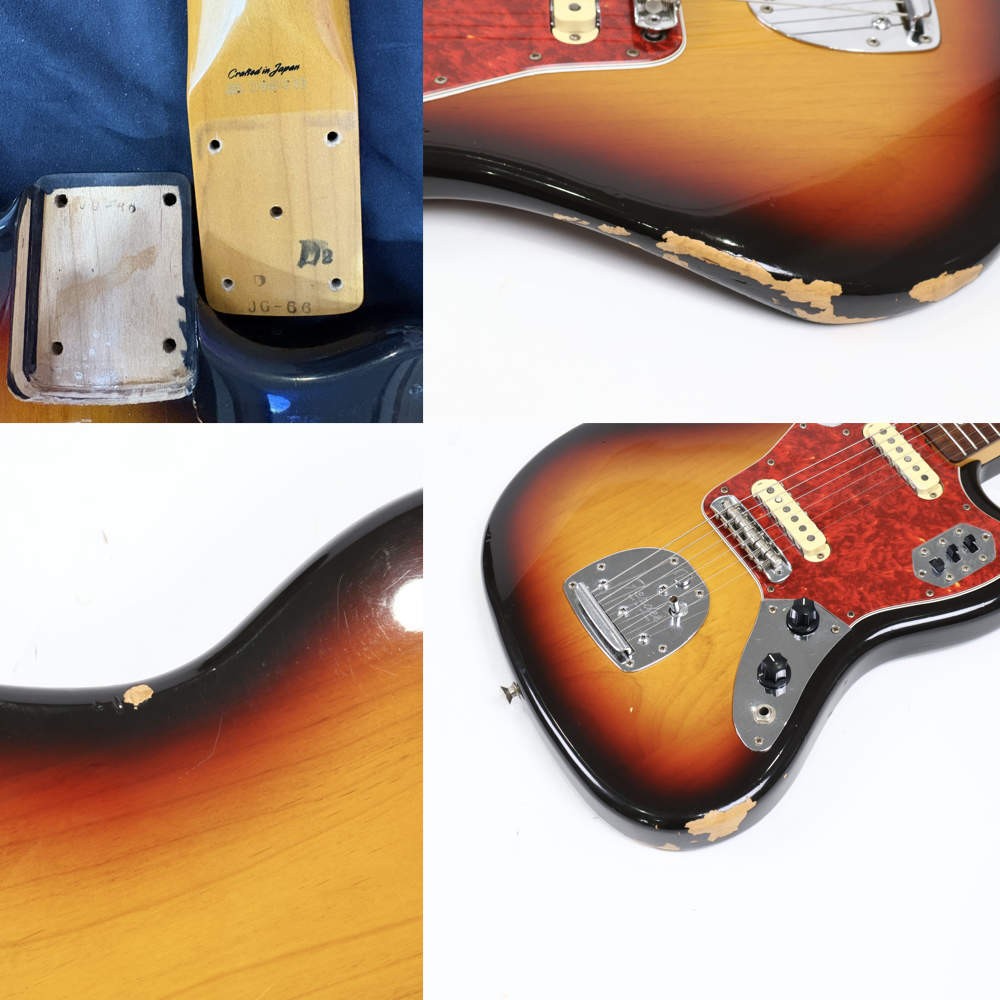 Used Fender Japan JG66-85 3TS Jaguar (1997-2000 model), Alder body