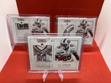 2013 National Treasures Colossal Pro Bowl Patch Set C.J. Spiller 1/7, 5/7, 6/7