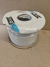 3 CORE ELECTRICAL FLEX ROUND CABLE WIRE 2.5mm WHITE 50 meters Reel 1.41 per metre