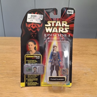 Star Wars Episode 1 Phantom Menace Padme Naberrie Figur Comm Talk Chip 1999