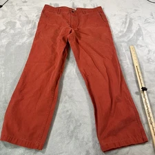 Dockers Pants Mens 36x32 Red Straight Leg Chinos Casual Cotton Classic Fit