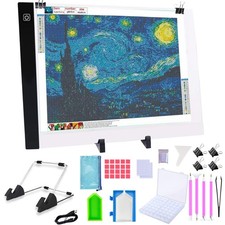 A3 Diamond Painting LED Light Pad Kit, 5D Diamond Painting Accessories Tool K...