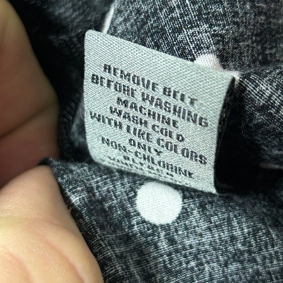 baileyblue Dress Women L Black White Polka Dot Sleeveless Collared Ruffle Button - Image 4 of 4