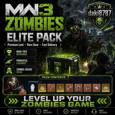   MW3 - MWZ - COD - Zombies Elite / Tombstone  Pack 