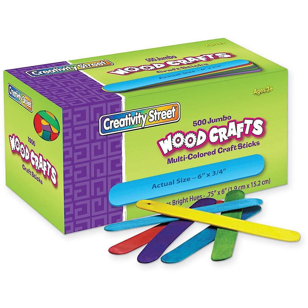 Bright Assortment Jumbo Craft Sticks by Creativity Street  