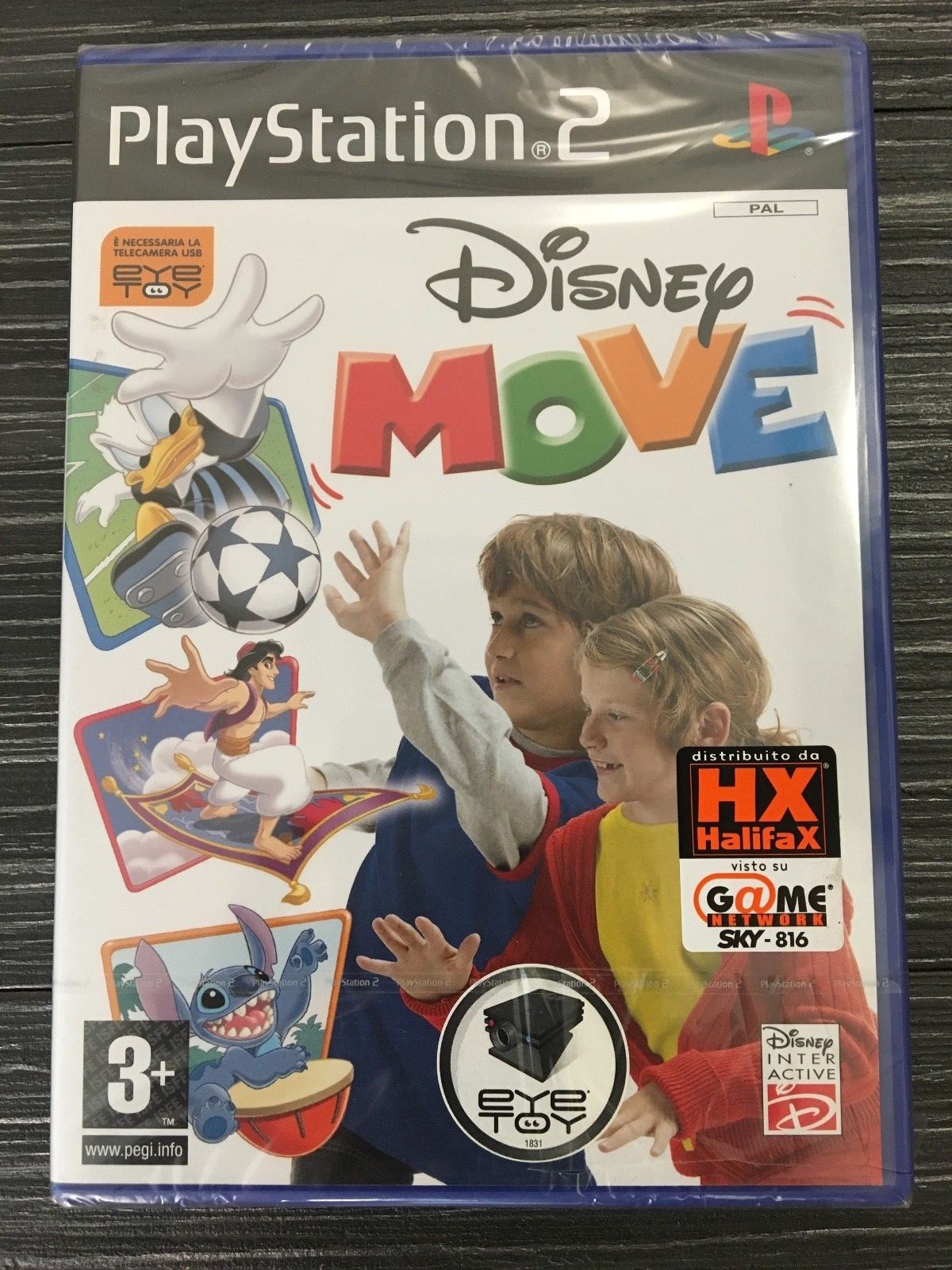 DISNEY MOVE EYE TOY CONSOLE SONY PLAY STATION 2 PS PS2 PAL NUOVO PERFETTO STATO