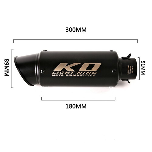 For Kawasaki Z125 Pro Full Exhaust System Header Pipe Slip On 51mm Muffler Tips - Picture 5 of 15