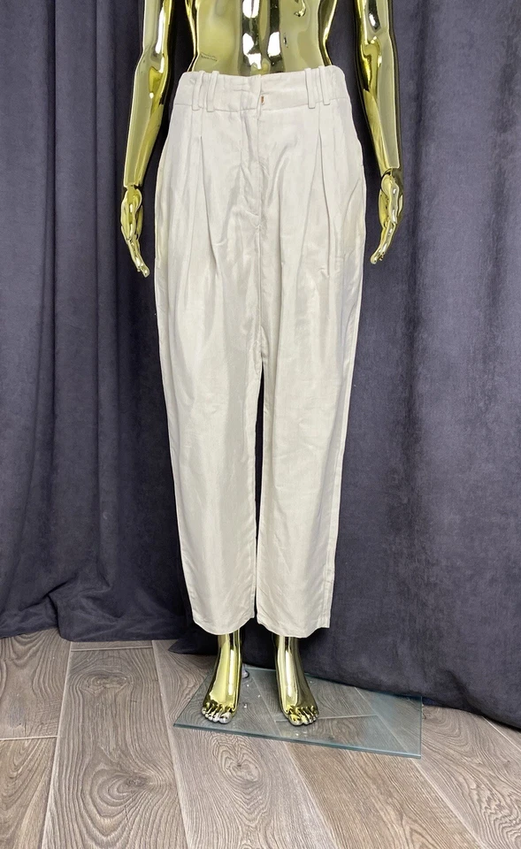 Calça Alexander Wang viscose cônica cintura alta ajustável tamanho 6 - Imagem 2 de 4