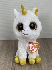 Ty Beanie Boos - PEGASUS the 6" Unicorn With Tags