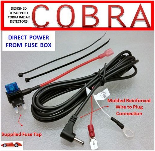 COBRA Radar Detector  Direct Power Cord from Fuse Box      (DP-CBR) - Afbeelding 1 van 2