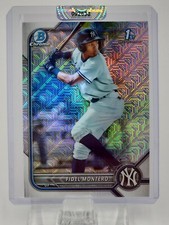 2022 Bowman Chrome Fidel Montero 1st MOJO Refractor Yankees BCP-74