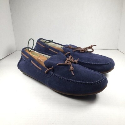 Cole Haan Men's Shoes Suede Top Sider Suede Loafers Navy Blue Size  13