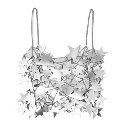 Womens Glitter Star Sequin Cami Top Skirt Bikinis Cover Up Body Chain Jewelry
