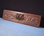 *25" french antique highly carved panel in walnut wood w/grapes